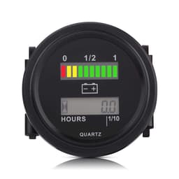 LED Battery Indicator, 12V/24V/36V/48V/72V LED Digital Battery Indicator Gauge with Hour Meter Replacement for Cart