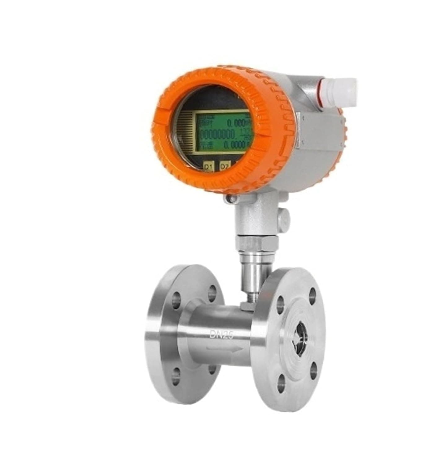 Liquid Flow Meter Sensor Stainless Steel Electronic Digital Display(DN15)