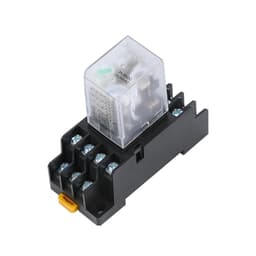Relay HH54P MY4NJ Plug-in Relay PYF14A DC/AC 12v 24v 36v 48v 110v 220v DC/AC 5A Silver Contact 14pins 4PDT rele Socket(Dc,24V)