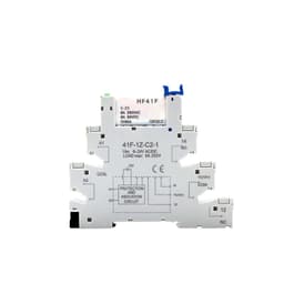 1PCS Relay 5V 12V 24V DIN Rail Slim Module HF41F 6A 250VAC 30VDC