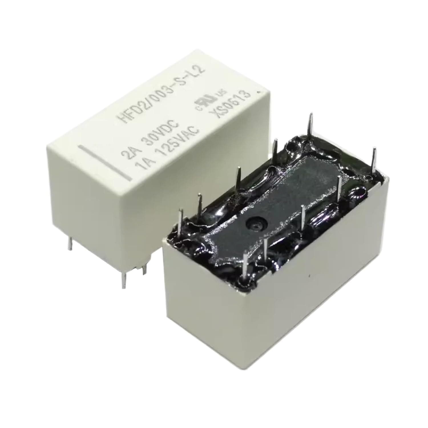 HFD2-005-M-D HFD2-005-S HFD2-005-S-L1 HFD2-005-S-L2 Signal Relay Magnetic Holding Dual Group 1A 125VAC 2A 30VDC 1Pcs(HFD2-005-M-D)