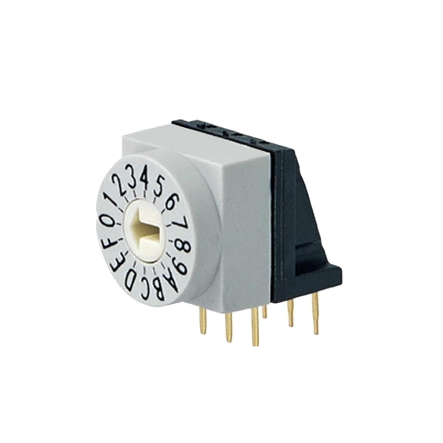 1pcs 10 * 10mm Gear Communication Signal IP67 Waterproof Rotary Coding Switch DIP Dialing(Pink)