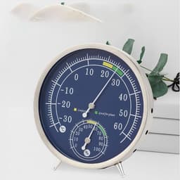 Metal Stainless Steel Casing Wall-Mounted Temperature Humidity Meter Mechanical Hygrometer