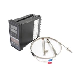 Dual Digital PID Temperature Controller REX-C400 with Sensor K thermocouple M6 SSR Reply Output SSR-40DA REXC-400 220V ~240V