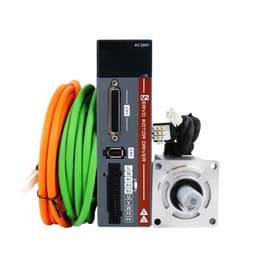 A5 220V 3000RPM IP65 200W 400W 600W 750W 1000W AC Servo Motor Controller Driver Kit AC Servo Motor Driver Controller Kit(200W 17Bit Increment)