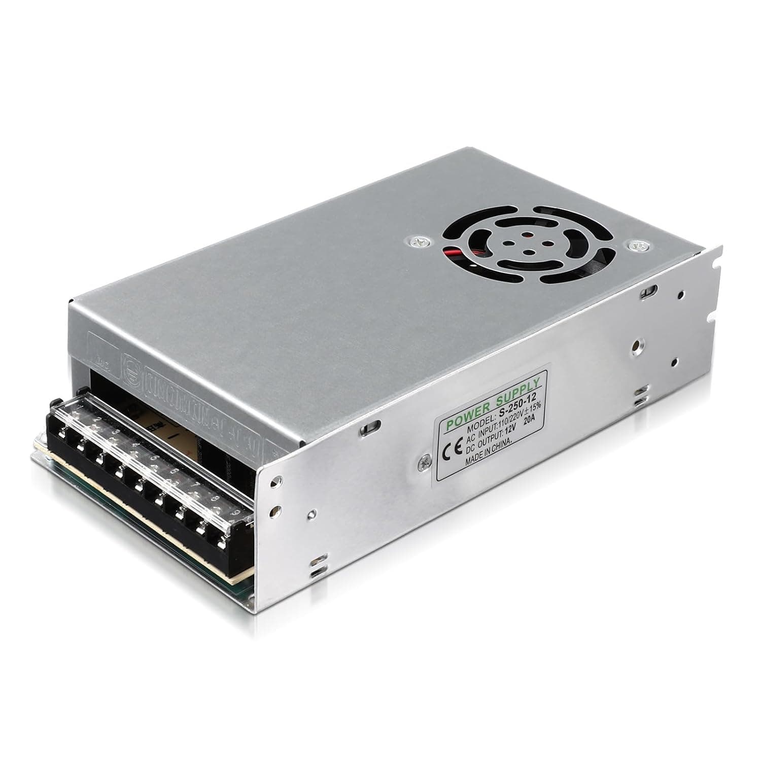 Iron Switching Power Supply LED Driver Adapter 12v 20a 250w