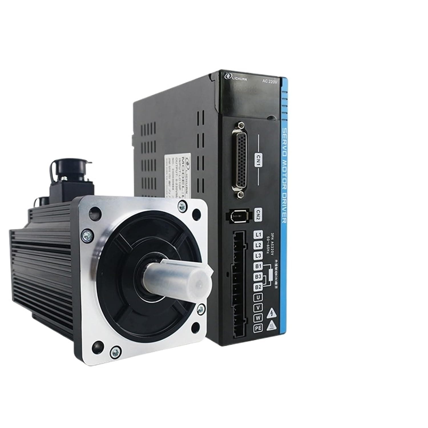 A5 220V 4/5/6A 2500RPM 4N.m/5N.m/6N.m AC Servo Motor Controller 1KW1.3KW1.5KW AC Servo Motor Driver Kit(1.3KW Increment 17)
