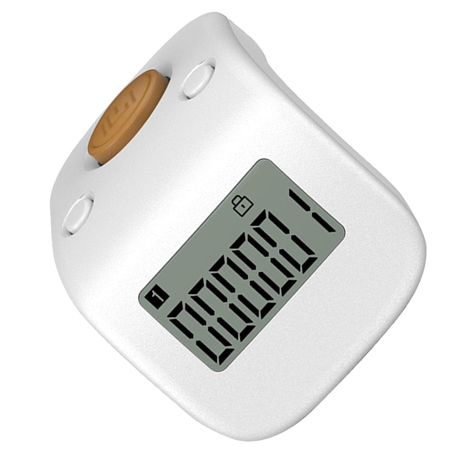 Mini Rechargeable Digital Finger Counter Ring Style Silent White
