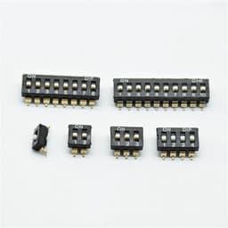 Black 2.54mm DIP Switch KM-2P/3P/4P 5P 6P/8P Gold-Plated Feet SMD 5Pcs(2P 5pcs)