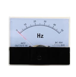 44C2 Hz DC Frequency Meter 0-50Hz Input 0-10V Analog Panel Pointer Type 44C2-HZ Mechanical 1Pcs