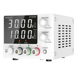 Variable DC Power Supply, 0-30V 0-10A, Bench Power Supply with Encoder Knob, 4-Digit LED Display, Digital Calibration, USB and Type-C Charging