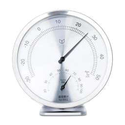 Stainless Machanical Thermo-Hygrometer Mechanical Induction Element no Need Battery Temperature and Humidity Meter