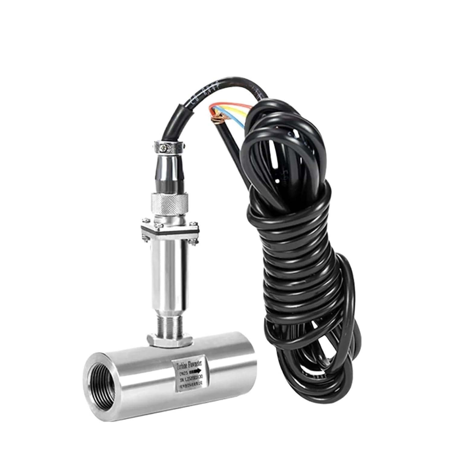 Turbine Flowmeter Sensor 304 Stainless Steel Pulse Output Thread Connection