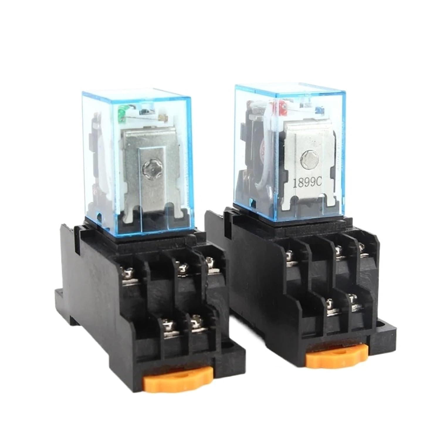 1pcs Intermediate Relay HH53P MY3NJ Plug-in Relay DC AC12v 24v AC110v 220v 5a Silver Contact PYF11a 11pins Relay Socket(AC 12V)