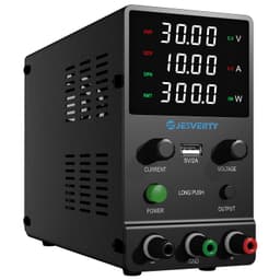 DC Power Supply Variable, 0-30V 0-10A Adjustable Switching DC Regulated Bench Power Supply with Encoder Knob, Output On/Off Switch, 4-Digit LED