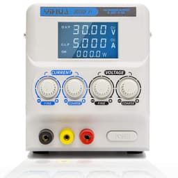 YIHUA 305D-IV Regulated Variable DC Lab Power Supply 0-5A 0-30V Low Noise Bench Switch Mode Power Supply with Alligator Clips, High Precision for